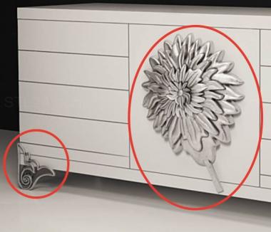 Rozette (Chest of drawers outlet, RZ_1274) 3D models for cnc